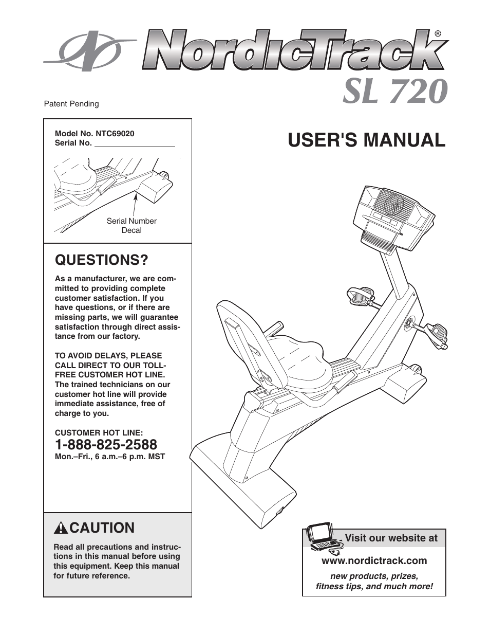 NordicTrack NTC69020 User Manual | 28 pages