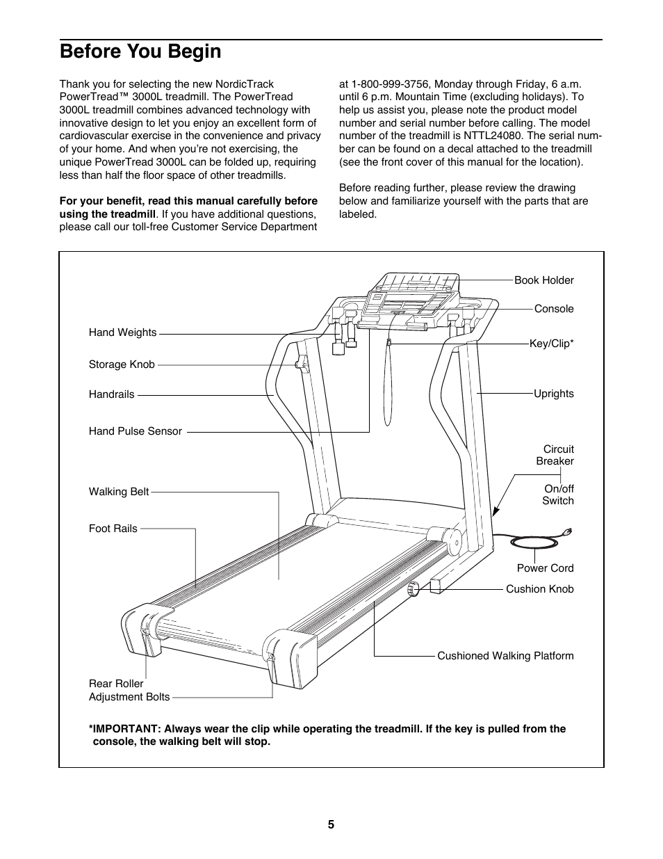 Before you begin | NordicTrack NTTL24080 User Manual | Page 5 / 34