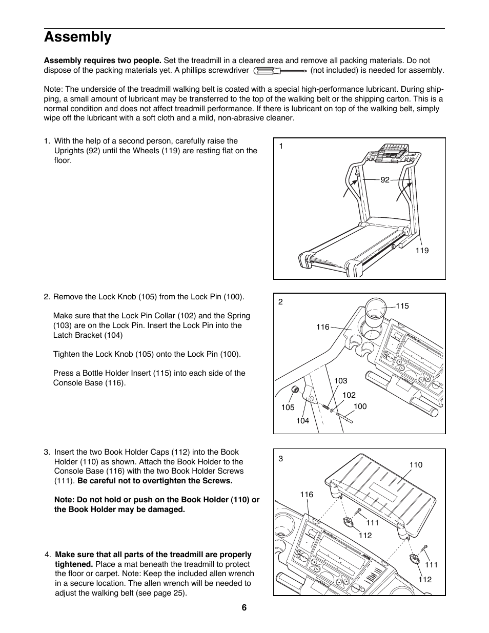 Assembly | NordicTrack NTTL24080 User Manual | Page 6 / 34