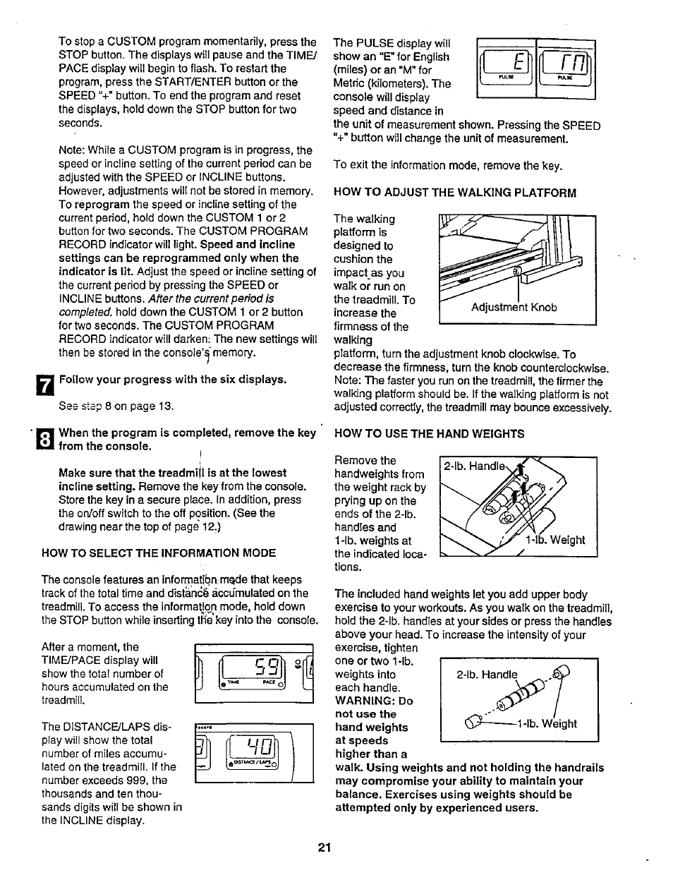 NordicTrack 831.29882 User Manual | Page 21 / 34