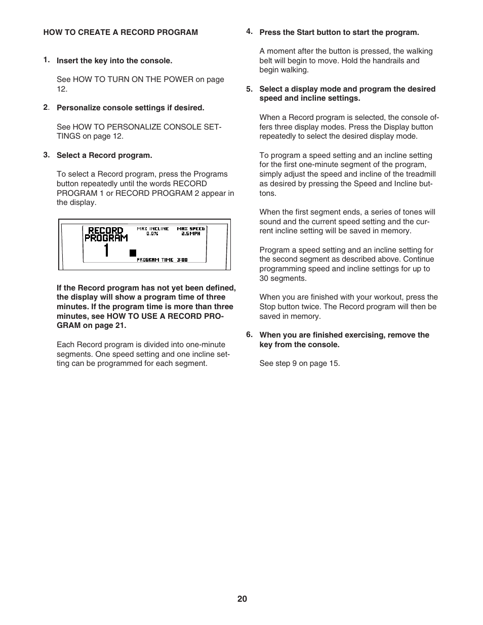 NordicTrack APEX 6500 30705.0 User Manual | Page 20 / 36