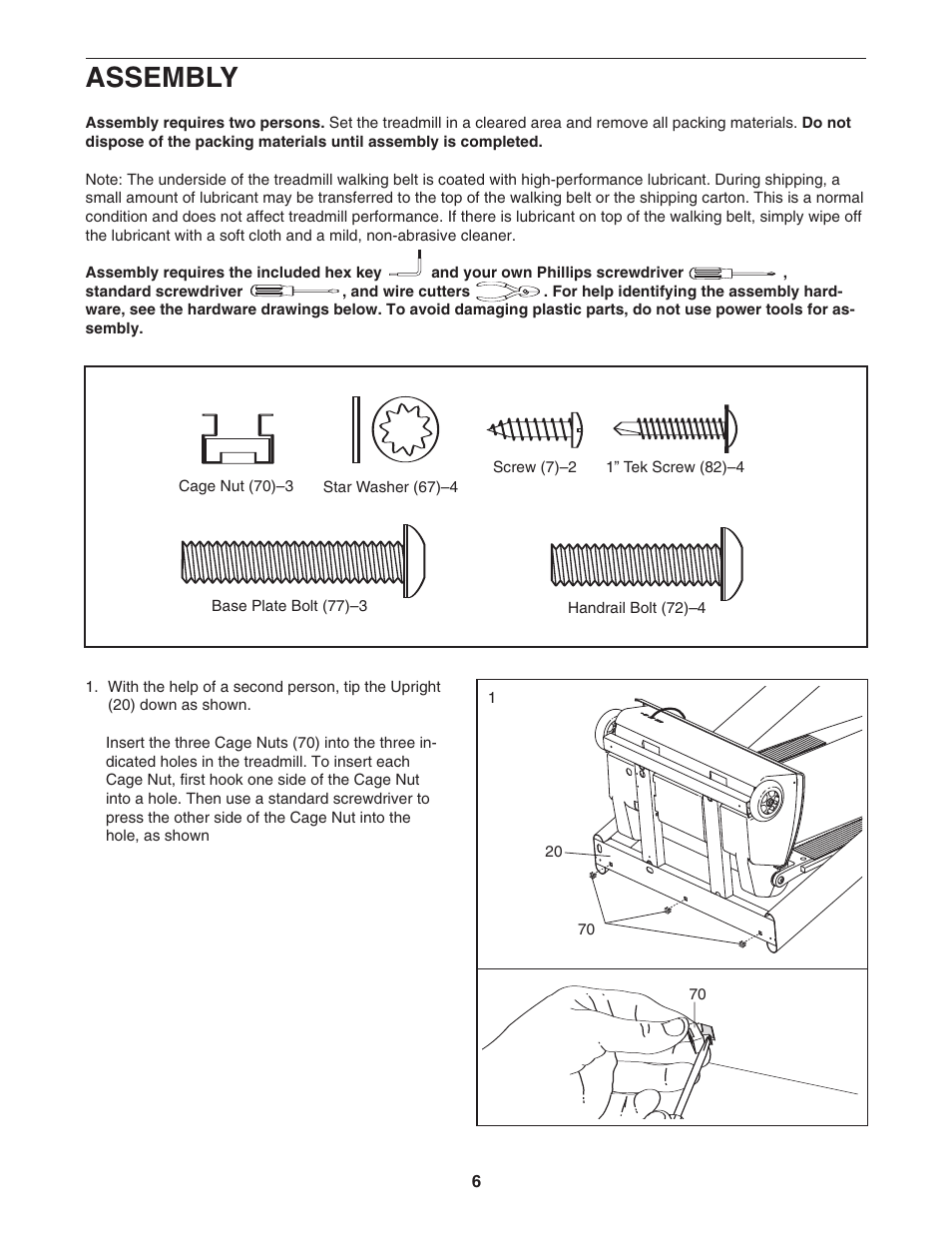 Assembly | NordicTrack APEX 6500 30705.0 User Manual | Page 6 / 36