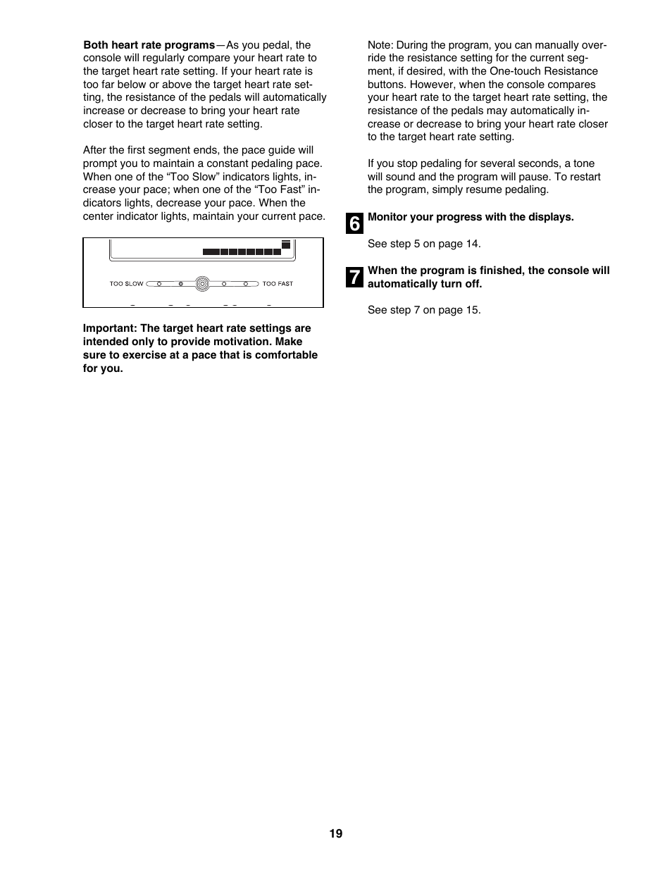 NordicTrack EX 1000 NTEL4255.1 User Manual | Page 19 / 28