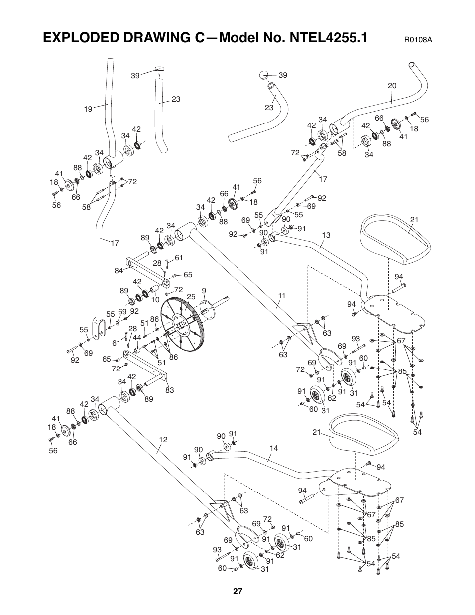 NordicTrack EX 1000 NTEL4255.1 User Manual | Page 27 / 28