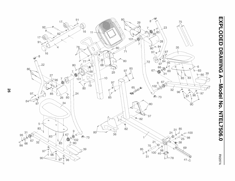 NordicTrack AUDIOSTRIDER NTEL7506.0 User Manual | Page 26 / 28