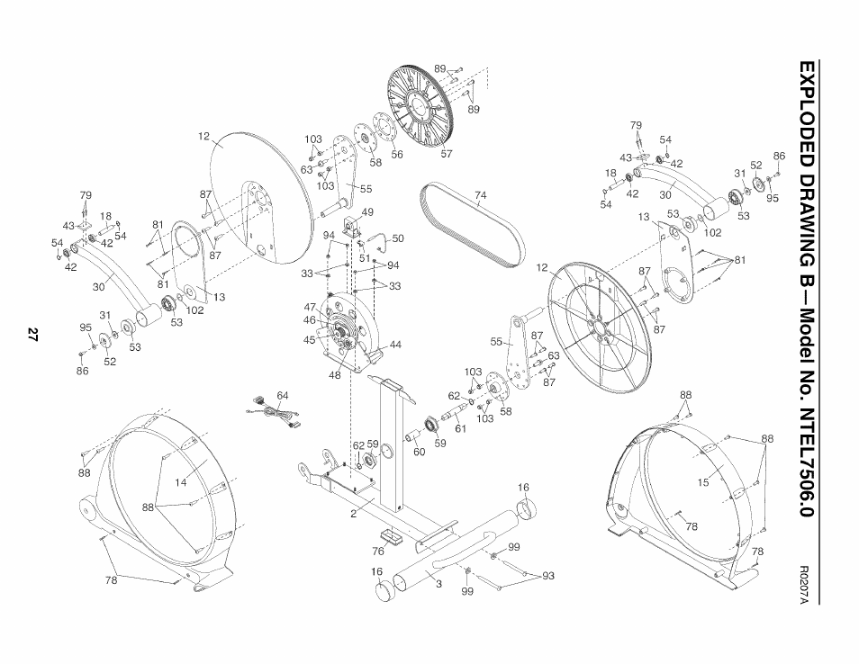 NordicTrack AUDIOSTRIDER NTEL7506.0 User Manual | Page 27 / 28