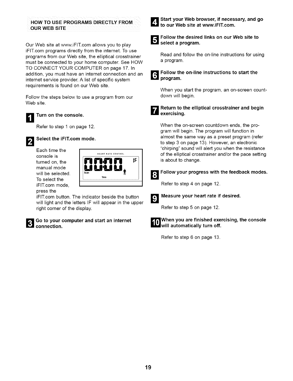 NordicTrack CX 920 831.28353 User Manual | Page 19 / 24