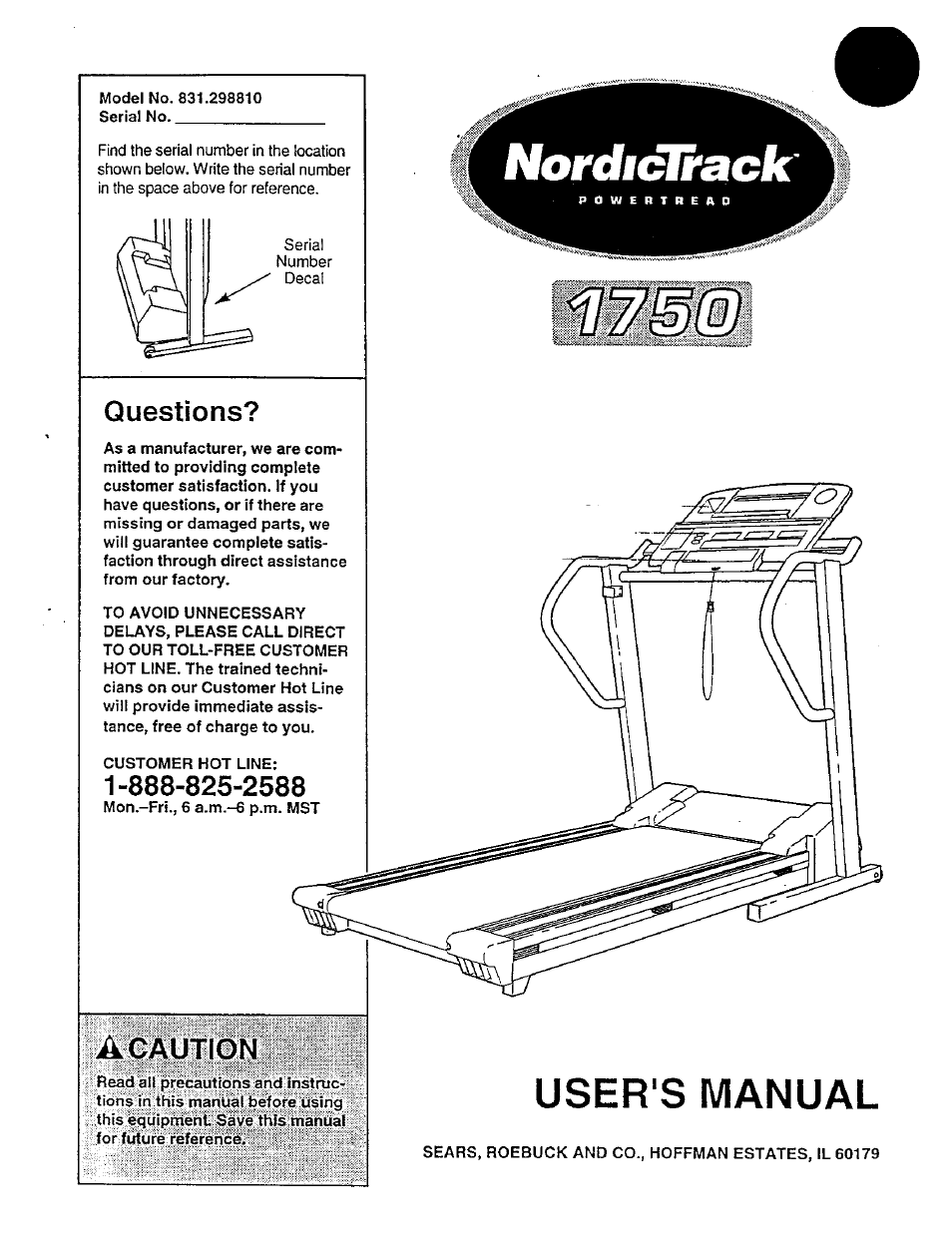NordicTrack 831.29881 User Manual | 30 pages