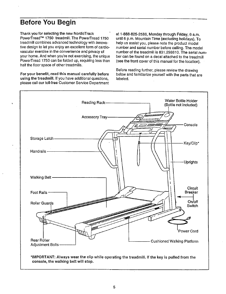 Before you begin | NordicTrack 831.29881 User Manual | Page 5 / 30