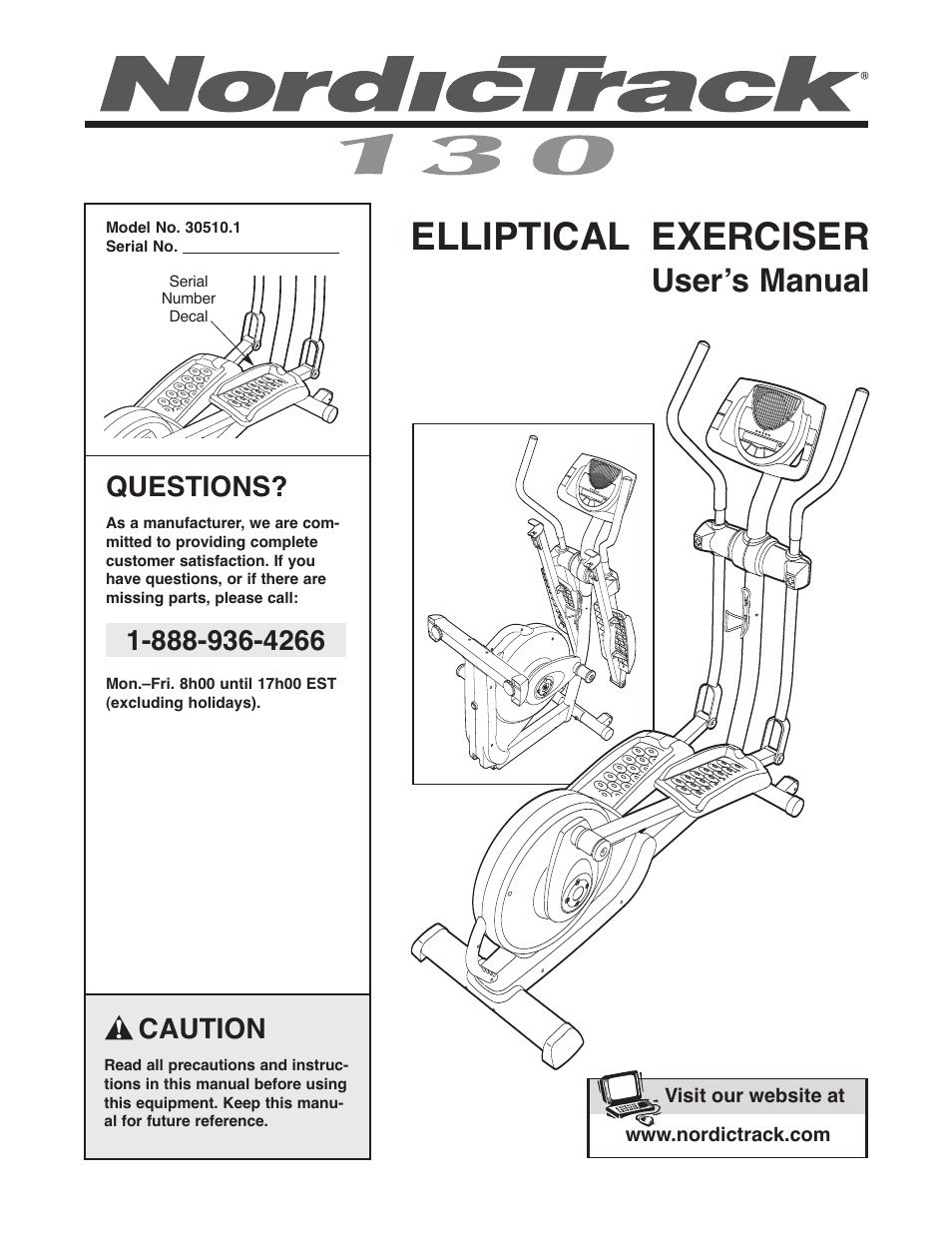 NordicTrack 30510.1 User Manual | 28 pages