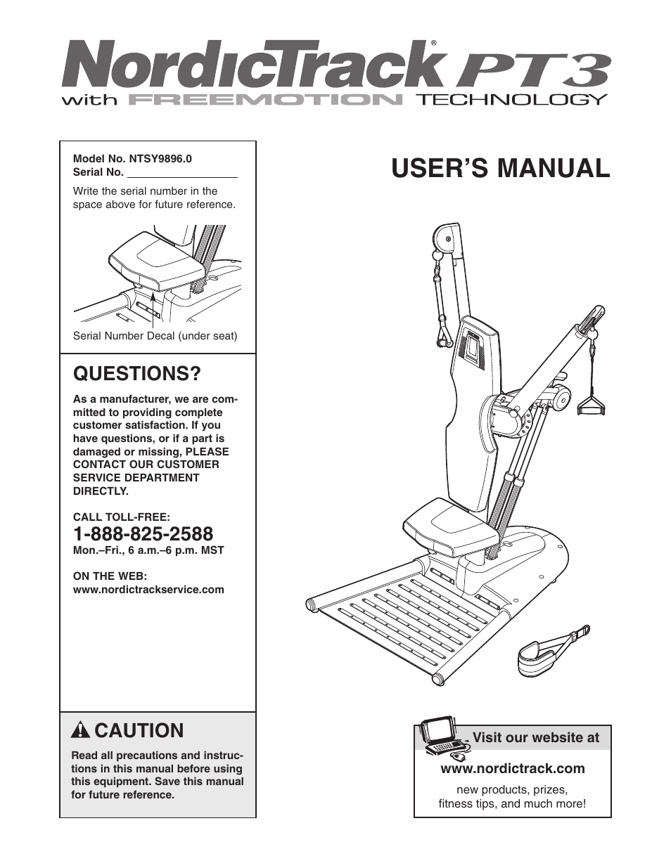 NordicTrack NTSY9896.0 User Manual | 20 pages