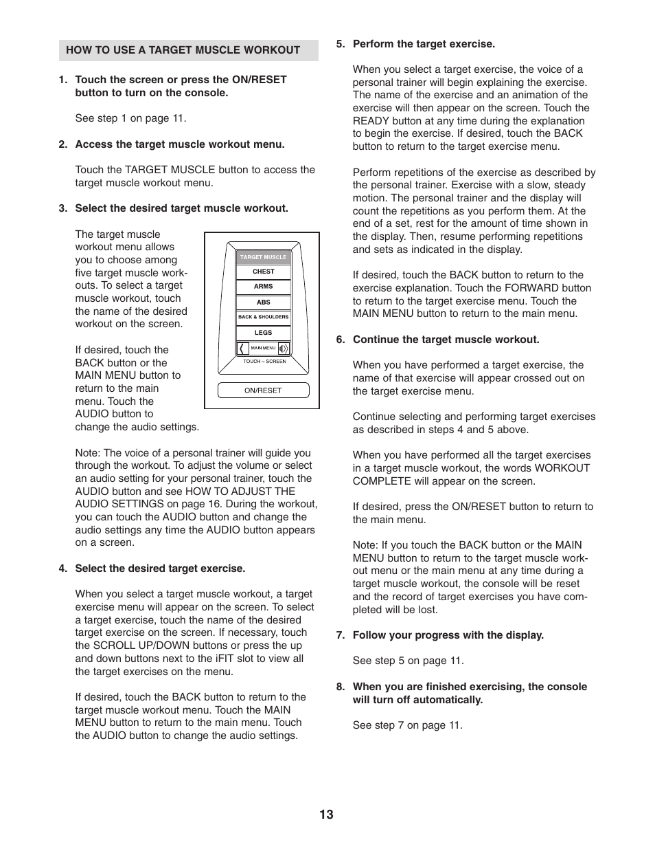 NordicTrack NTSY9896.0 User Manual | Page 13 / 20