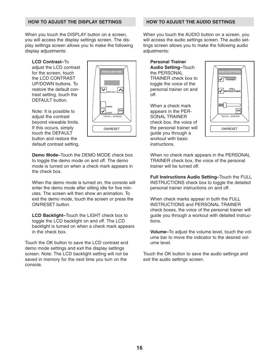 NordicTrack NTSY9896.0 User Manual | Page 16 / 20