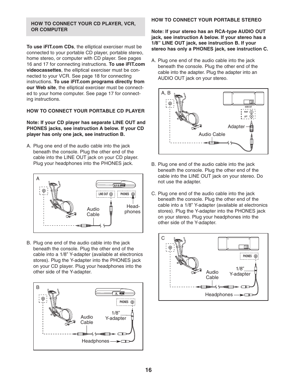 NordicTrack CX 998 NEL70950 User Manual | Page 16 / 28