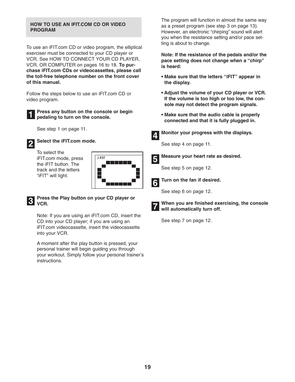 NordicTrack CX 998 NEL70950 User Manual | Page 19 / 28