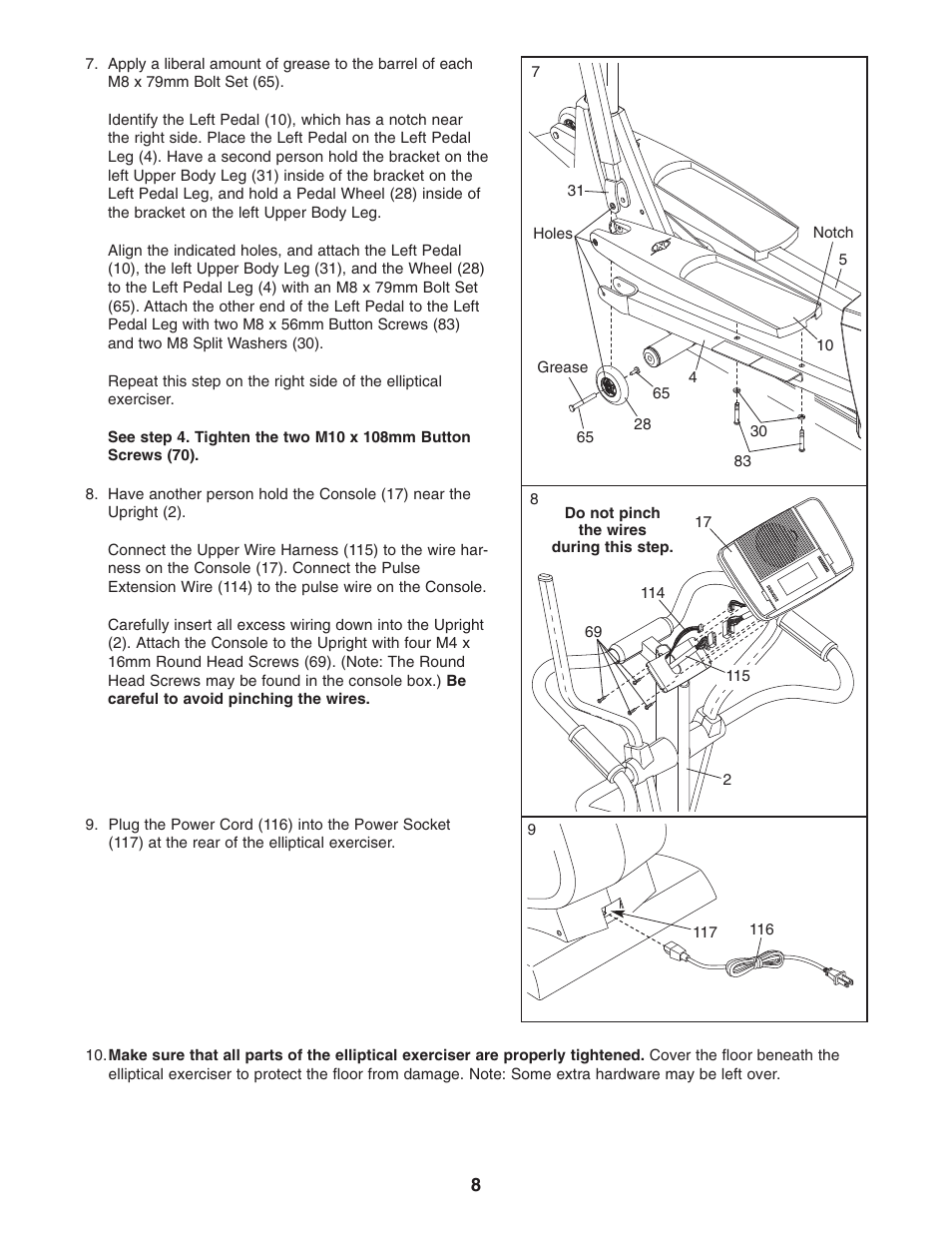 NordicTrack CX 998 NEL70950 User Manual | Page 8 / 28
