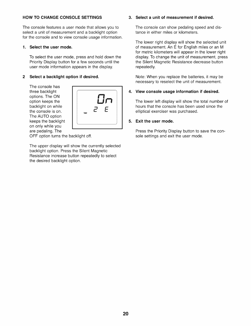 NordicTrack E7SV NTEL07808.0 User Manual | Page 20 / 28