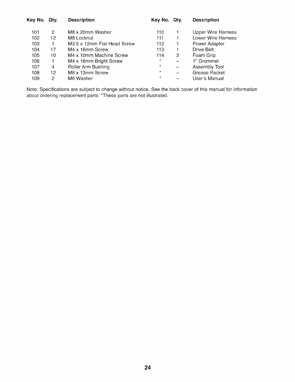 NordicTrack E7SV NTEL07808.0 User Manual | Page 24 / 28