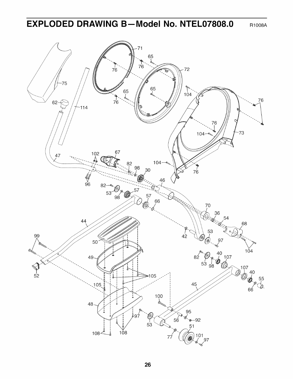 NordicTrack E7SV NTEL07808.0 User Manual | Page 26 / 28