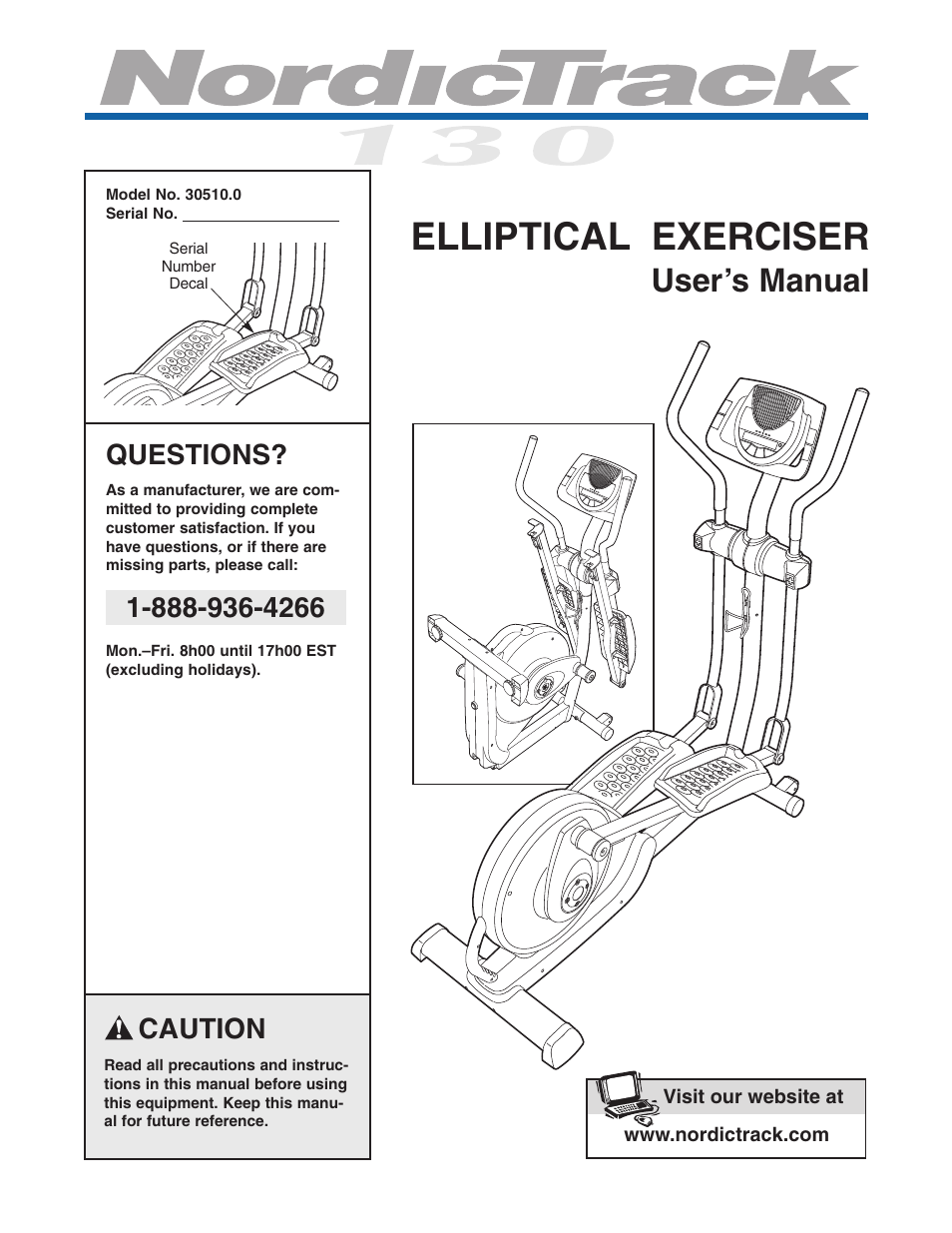 NordicTrack 30510.0 User Manual | 28 pages