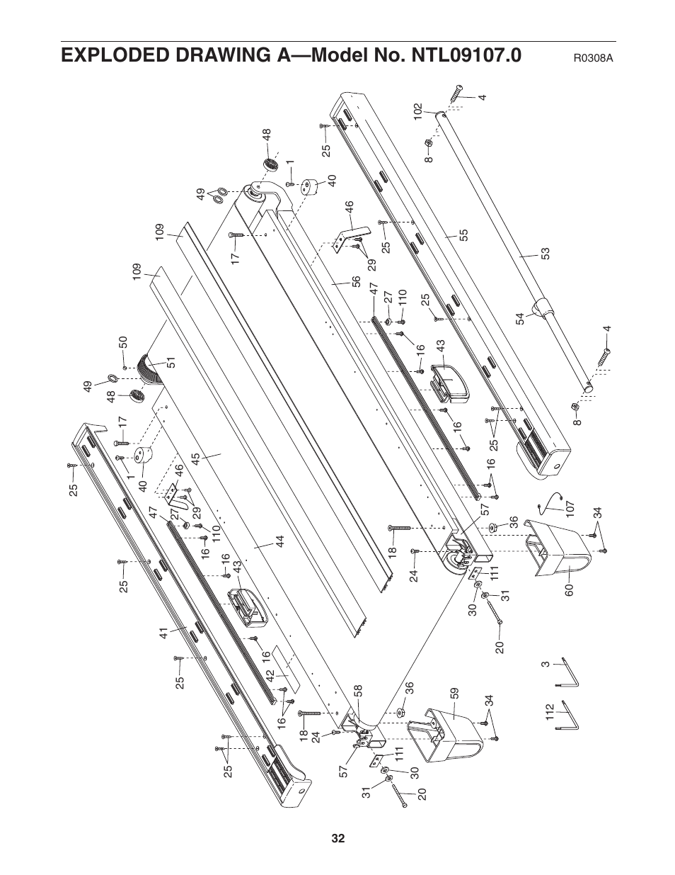 NordicTrack A2550 NTL09107.0 User Manual | Page 32 / 36