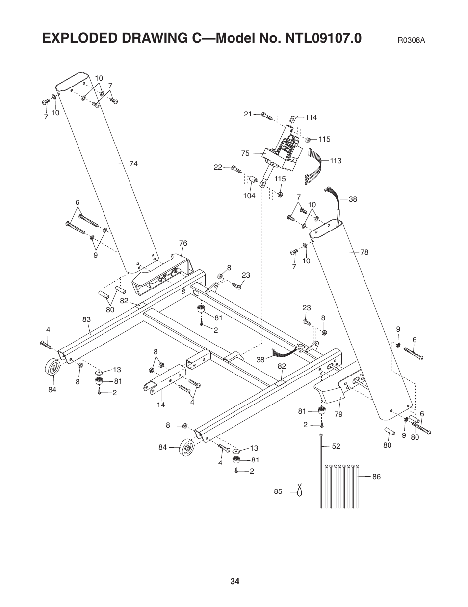 NordicTrack A2550 NTL09107.0 User Manual | Page 34 / 36