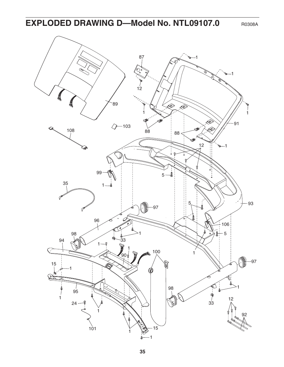 NordicTrack A2550 NTL09107.0 User Manual | Page 35 / 36