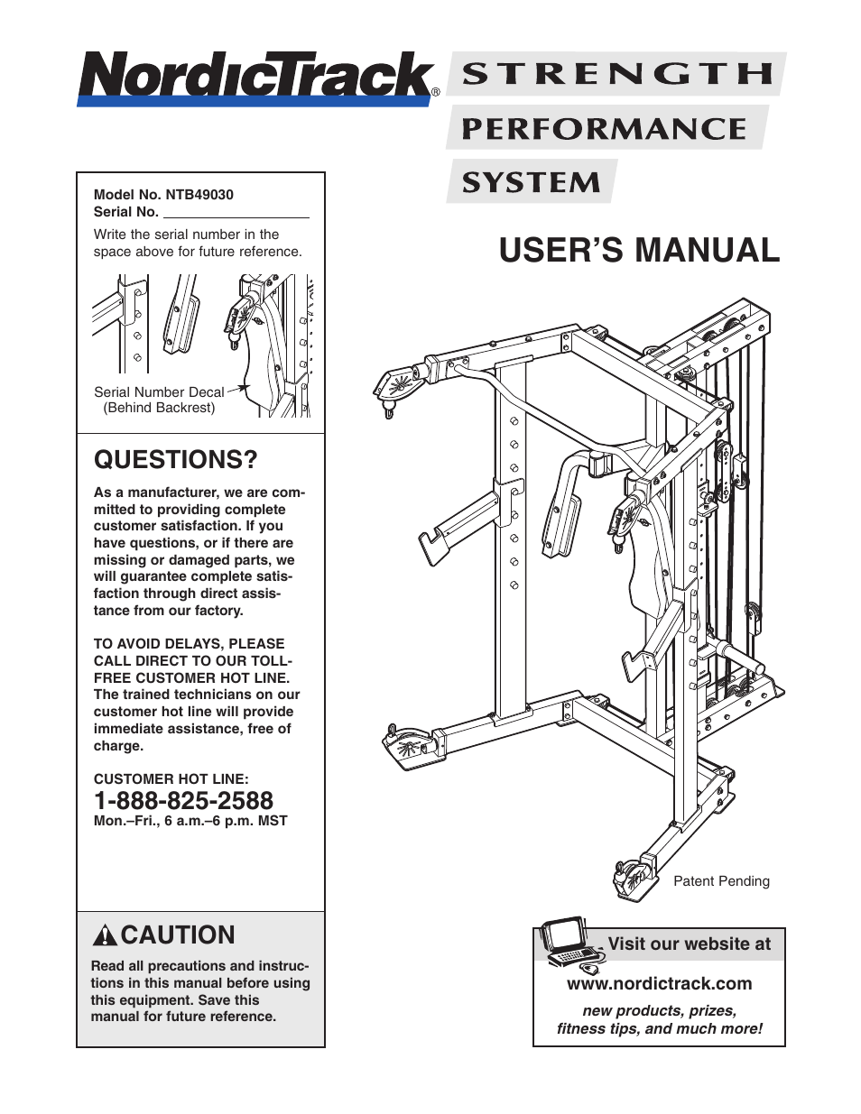 NordicTrack NTB49030 User Manual | 31 pages