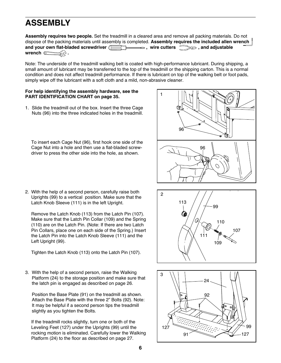 Assembly | NordicTrack NTL22940 User Manual | Page 6 / 38