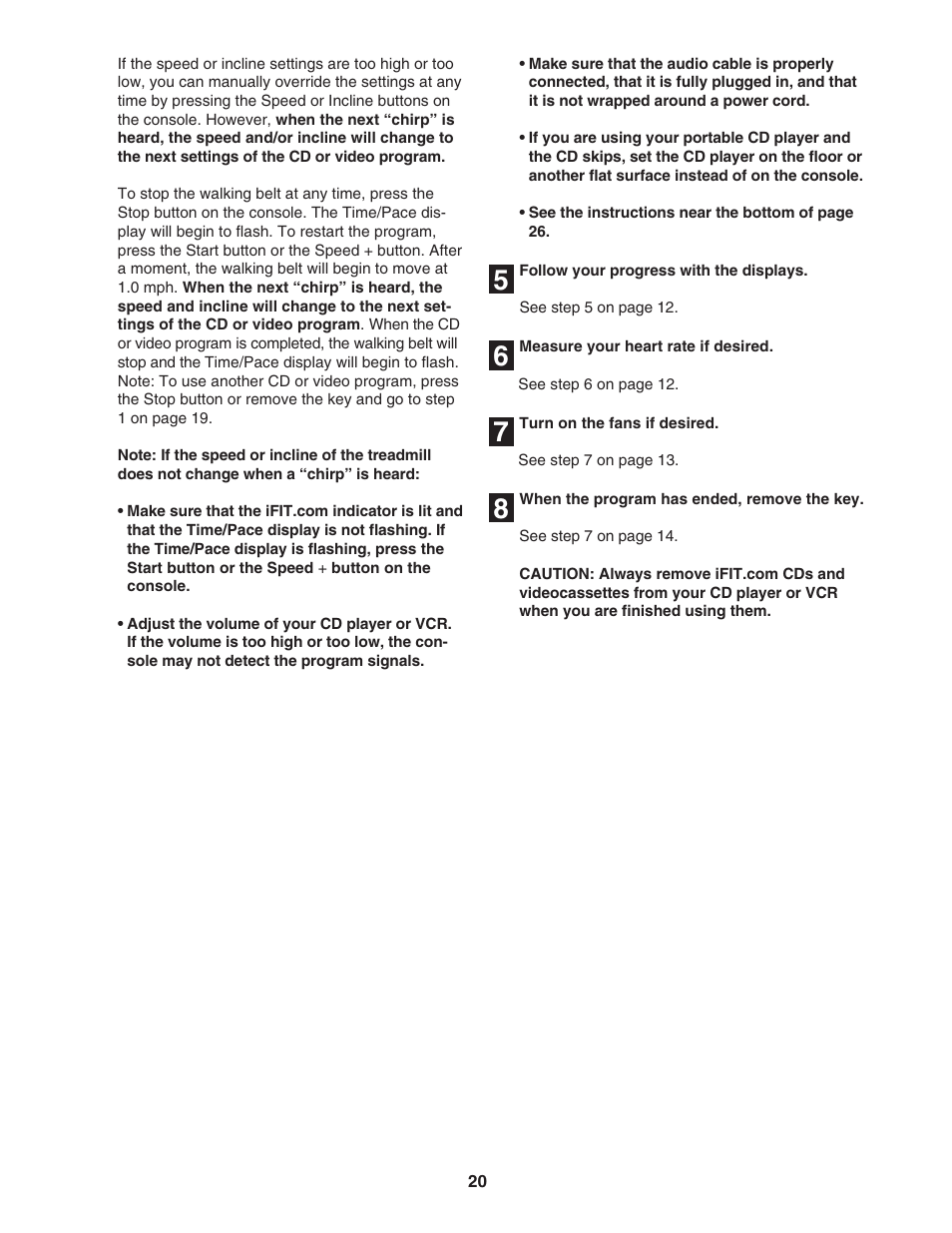 NordicTrack C2000 NTL10842 User Manual | Page 20 / 34