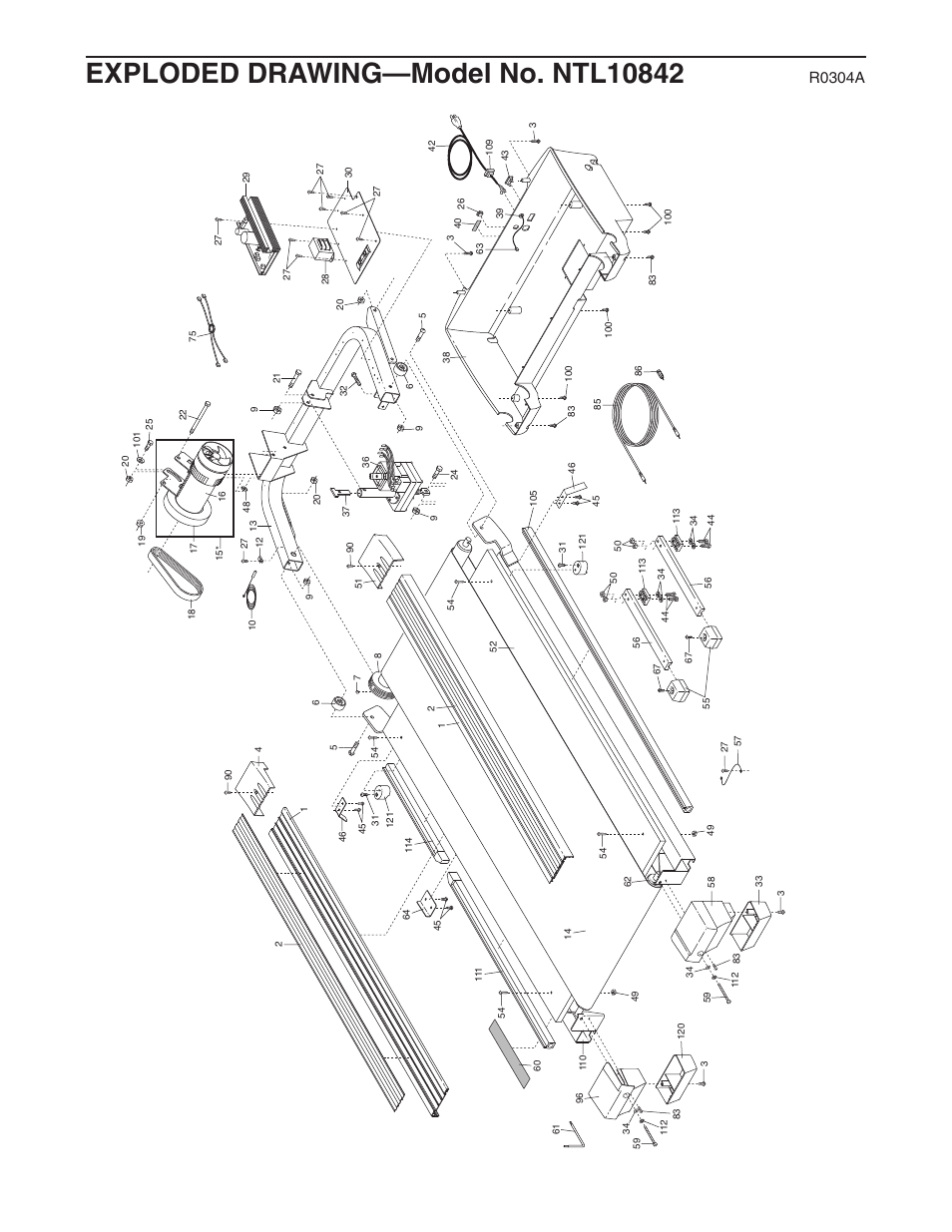 R0304a | NordicTrack C2000 NTL10842 User Manual | Page 32 / 34