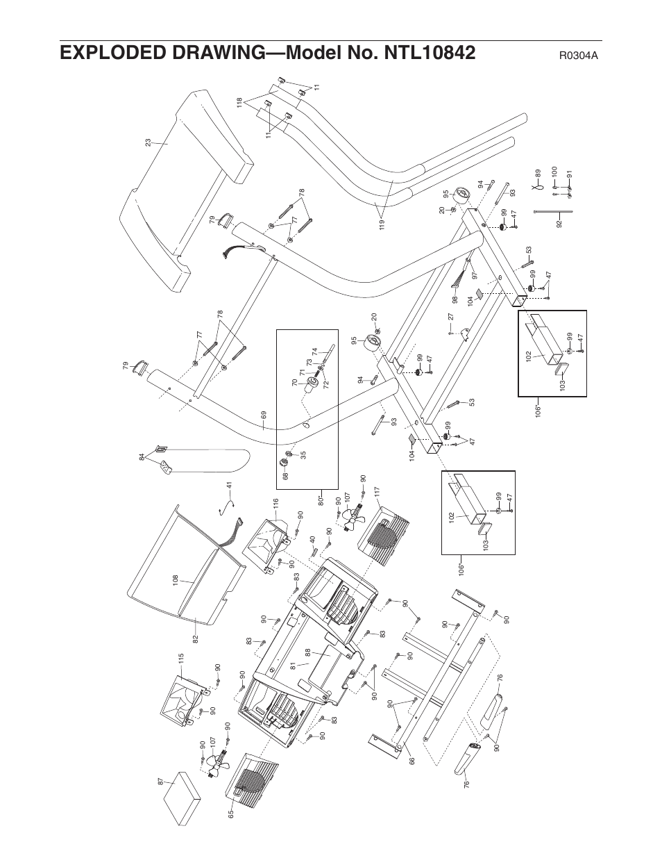 R0304a | NordicTrack C2000 NTL10842 User Manual | Page 33 / 34