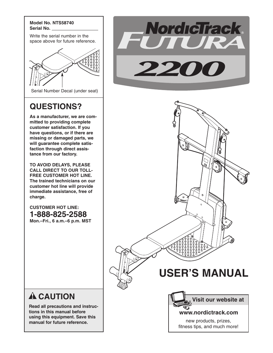 NordicTrack NTS58740 User Manual | 27 pages