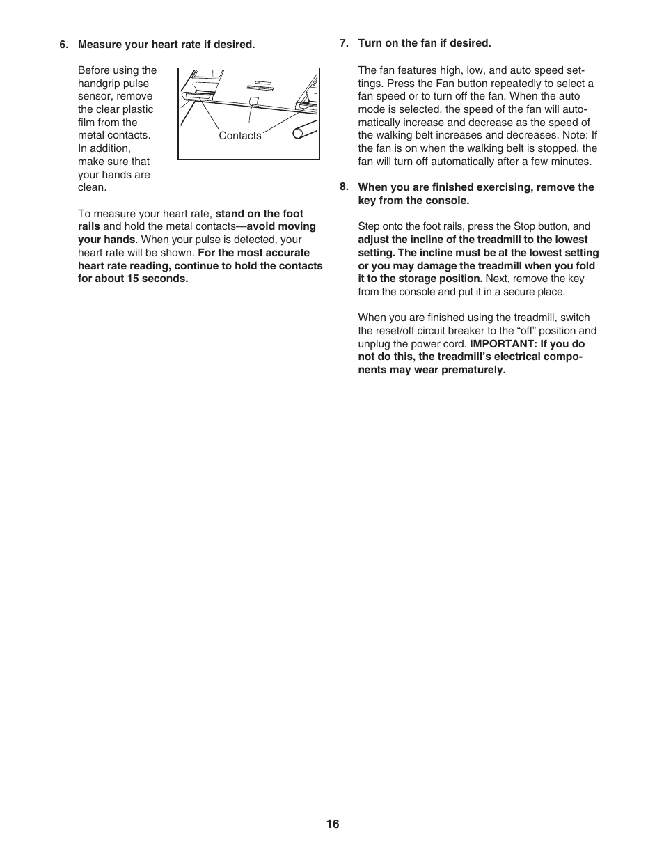 NordicTrack C2155 NTL07707.0 User Manual | Page 16 / 32