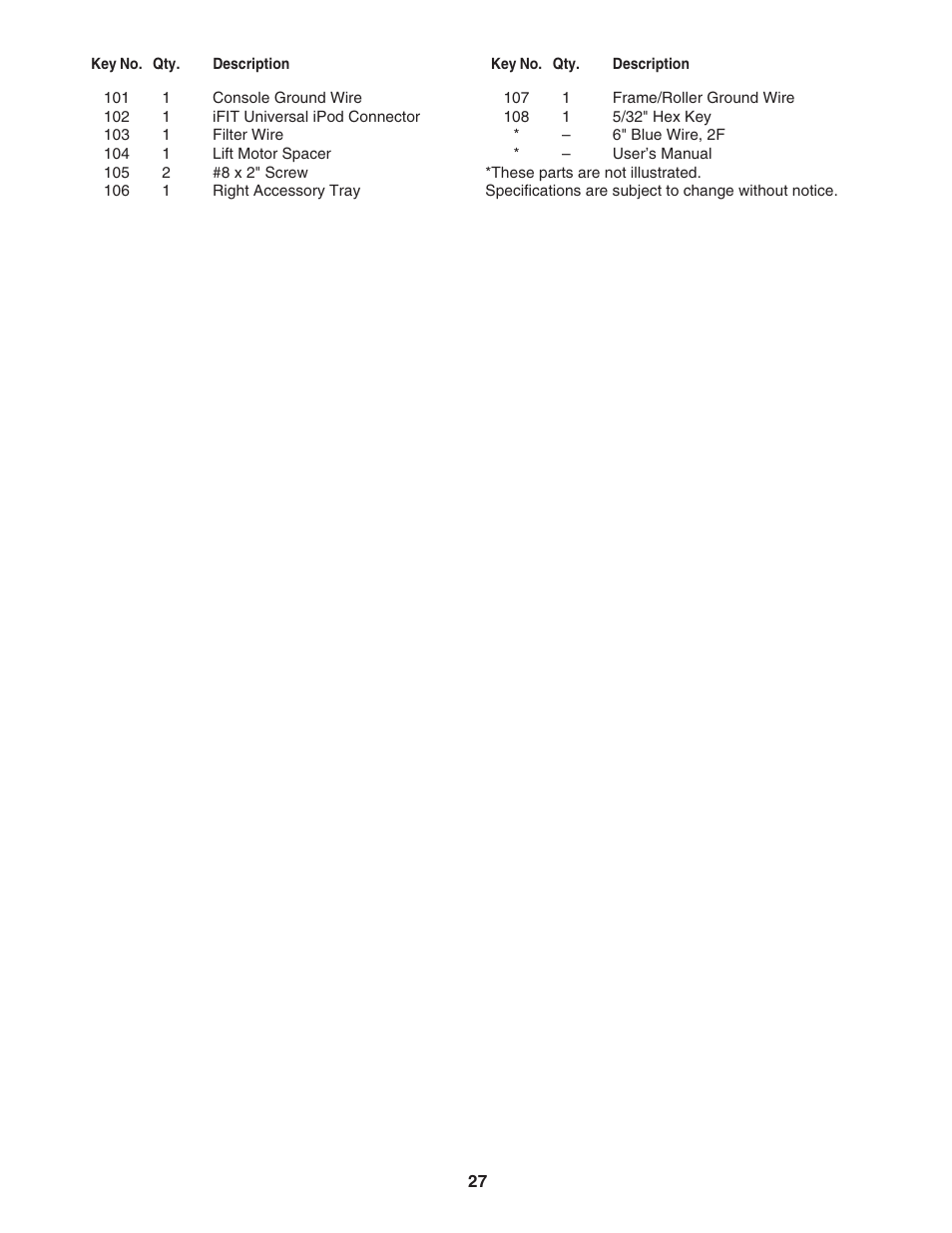 NordicTrack C2155 NTL07707.0 User Manual | Page 27 / 32