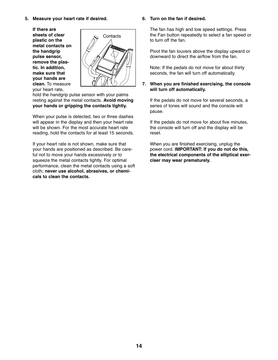NordicTrack COMMERCIAL NTEL16907.0 User Manual | Page 14 / 28
