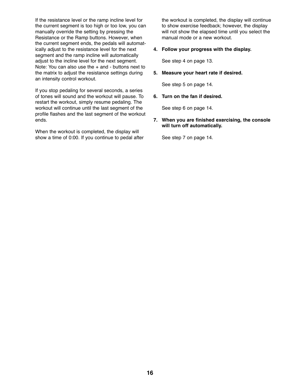NordicTrack COMMERCIAL NTEL16907.0 User Manual | Page 16 / 28