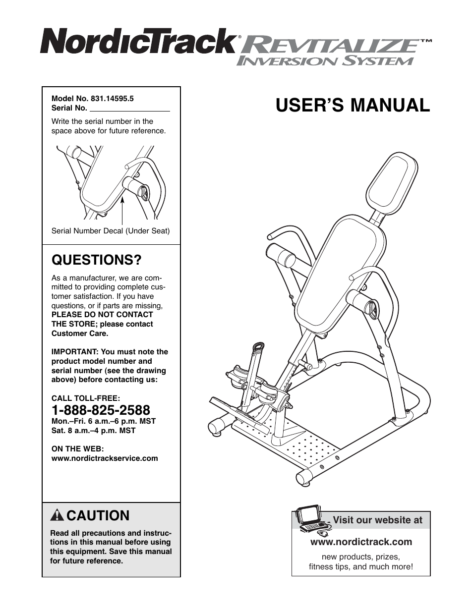 NordicTrack 831.14595.5 User Manual | 20 pages