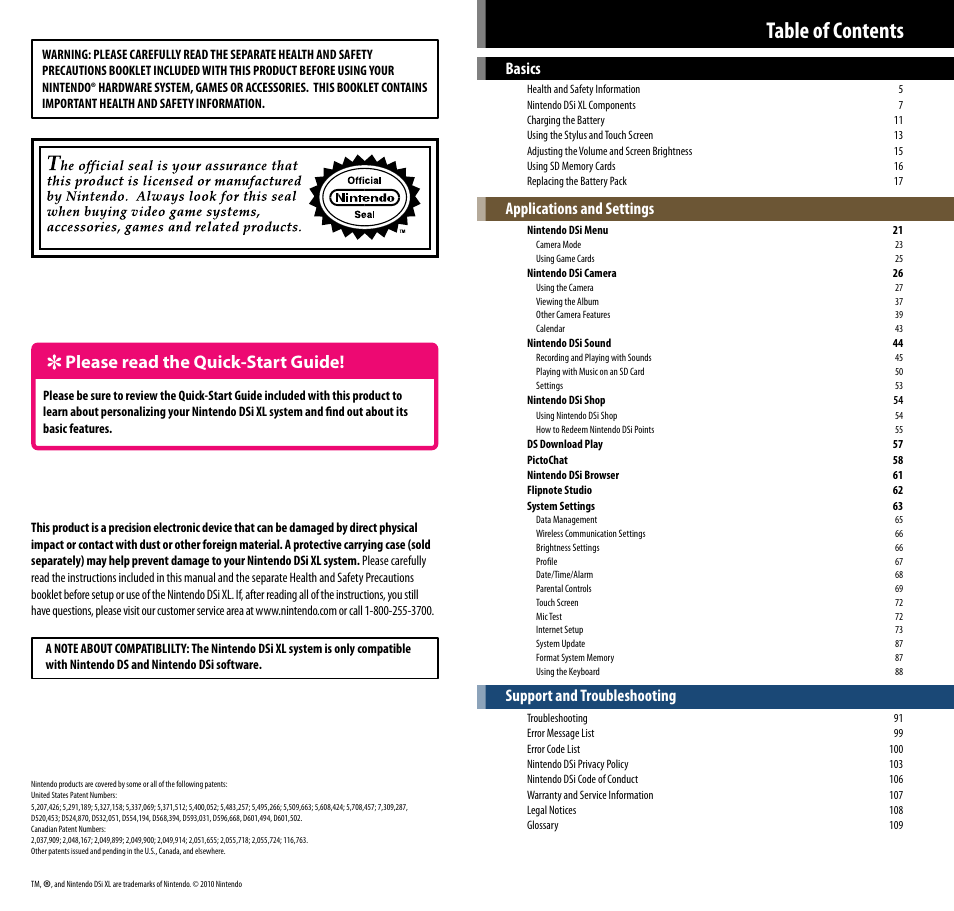 Nintendo DSi XL User Manual | Page 2 / 56
