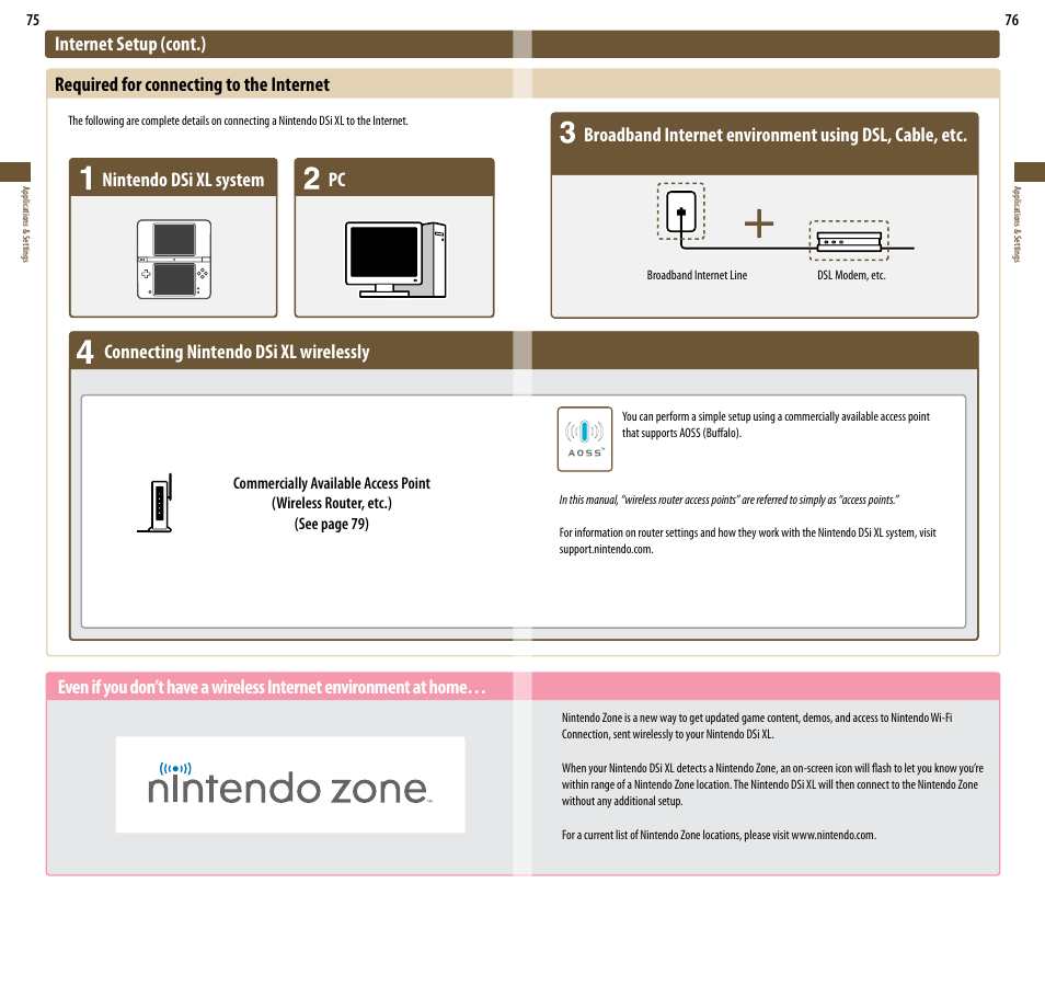 Connecting nintendo dsi xl wirelessly | Nintendo DSi XL User Manual | Page 39 / 56