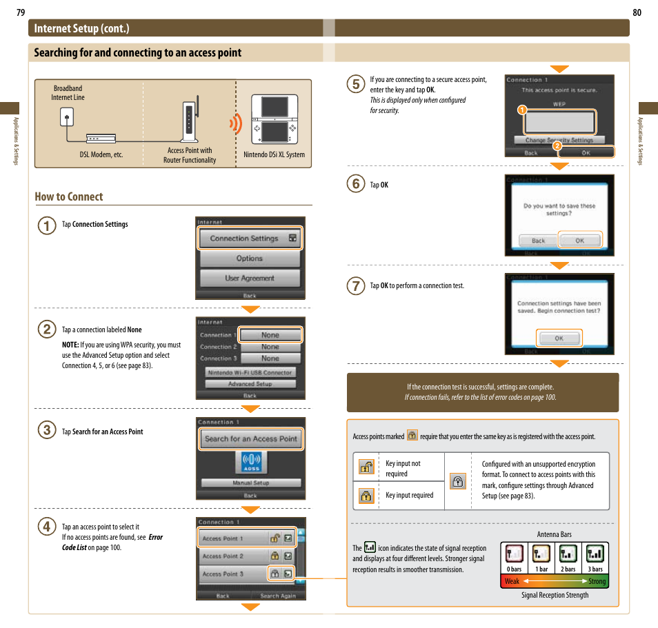 How to connect | Nintendo DSi XL User Manual | Page 41 / 56