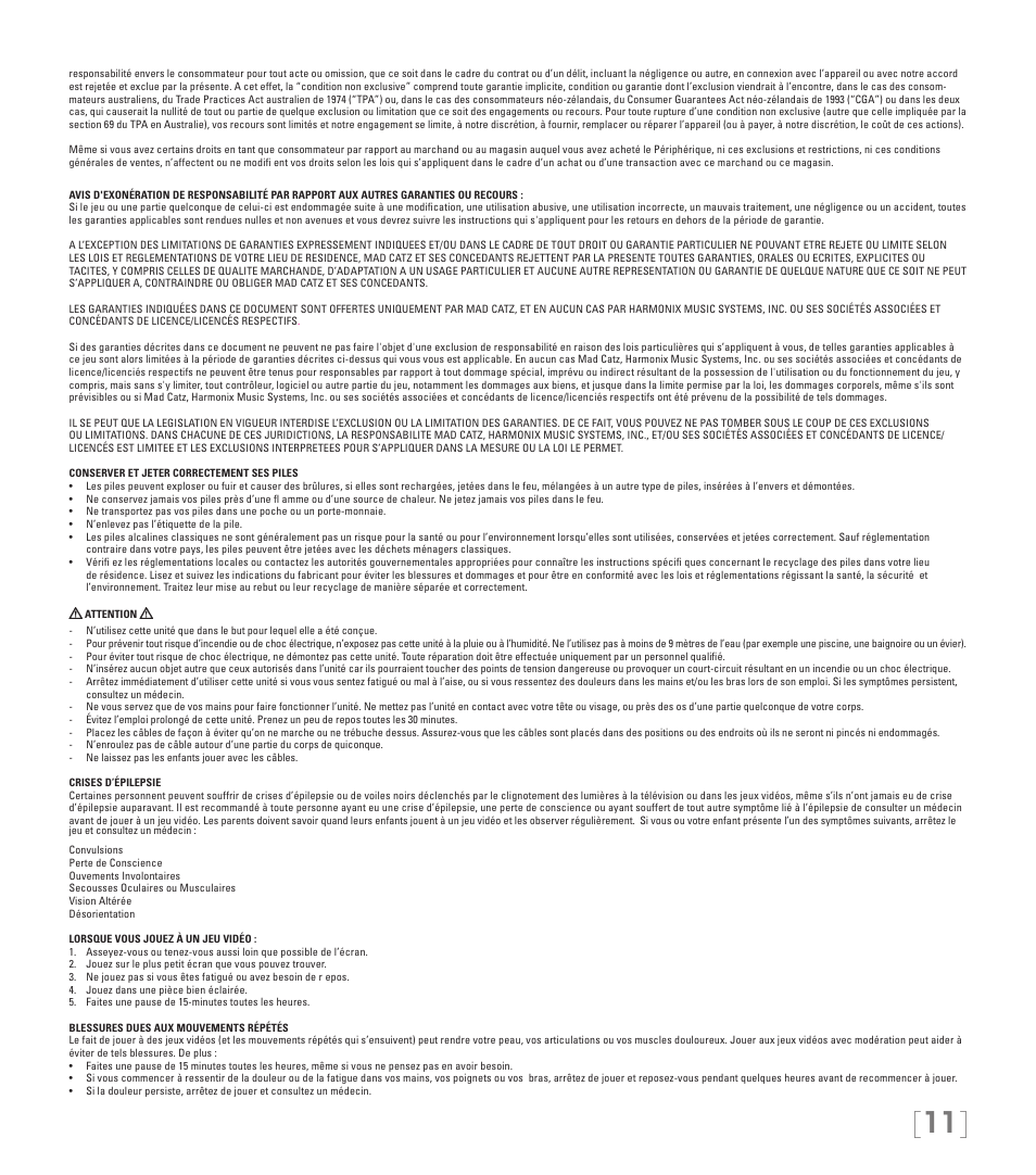 Rock Band MIDI PRO-ADAPTER Rock Band 3 for Wii User Manual | Page 11 / 34