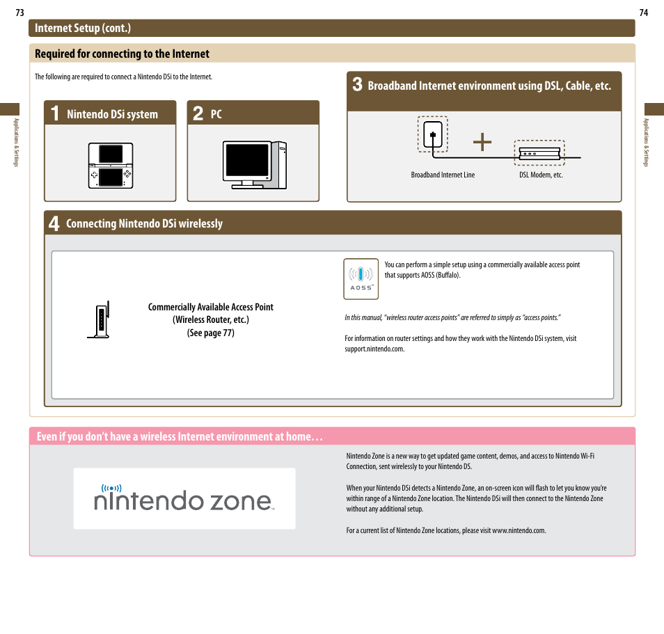 Connecting nintendo dsi wirelessly | Nintendo DSi User Manual | Page 38 / 55