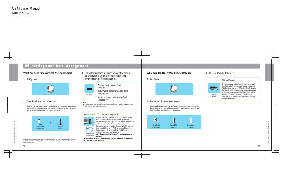 Broadband internet connection | Nintendo Wii User Manual | Page 29 / 40