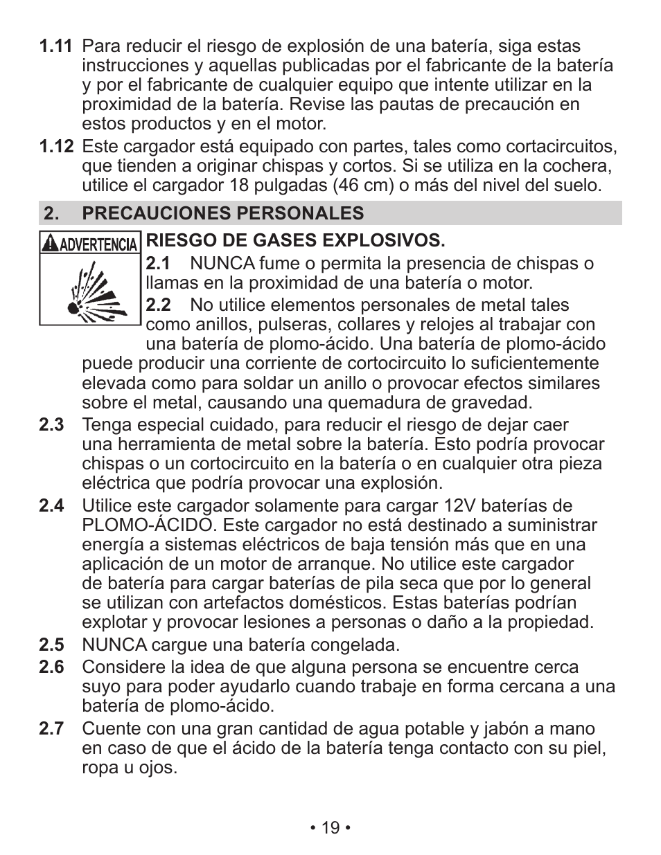 Napa Essentials Napa 85-300A User Manual | Page 19 / 51