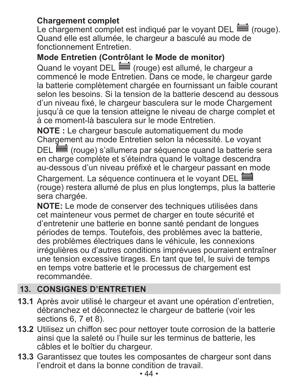 Napa Essentials Napa 85-300A User Manual | Page 44 / 51