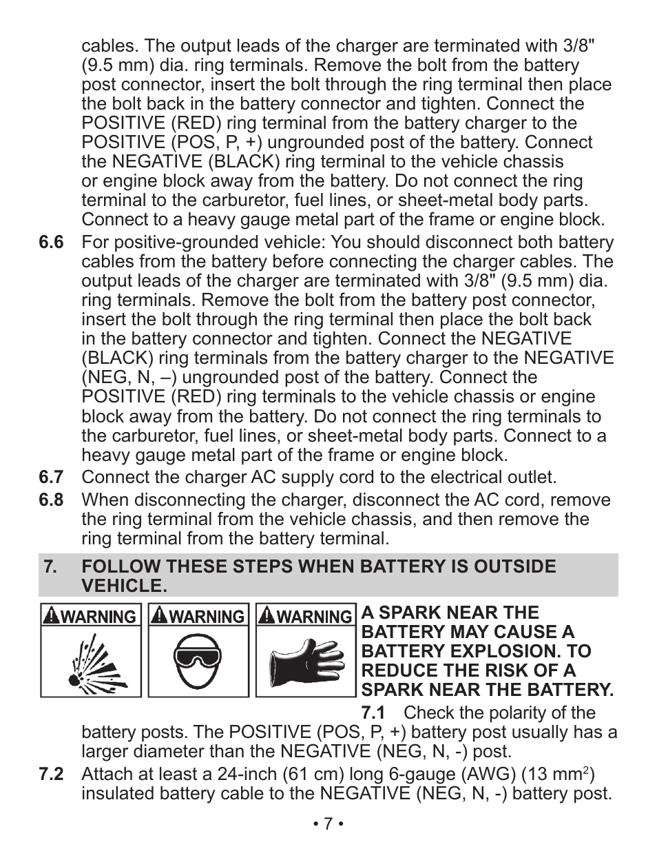 Napa Essentials Napa 85-300A User Manual | Page 7 / 51