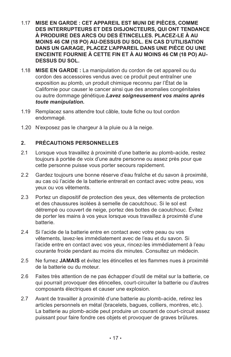 Napa Essentials 85-303 User Manual | Page 19 / 44