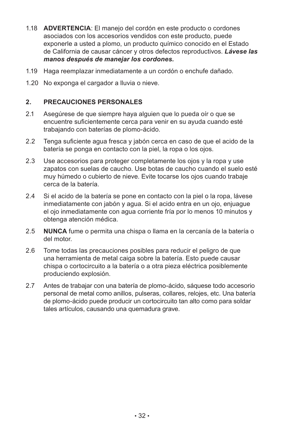 Napa Essentials 85-303 User Manual | Page 34 / 44