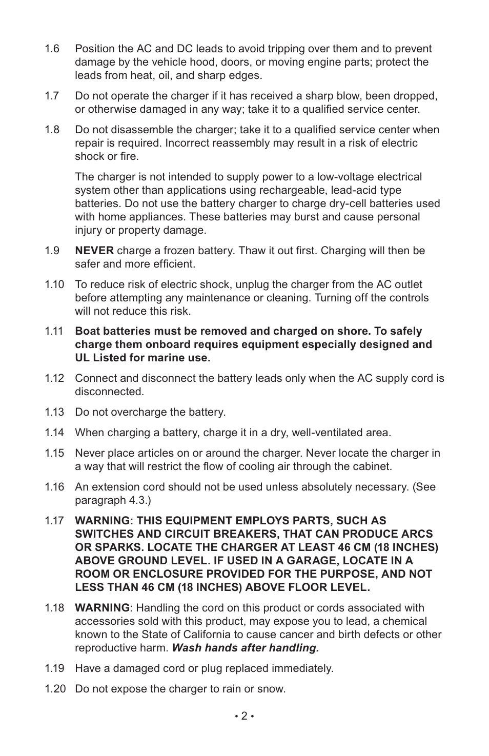 Napa Essentials 85-303 User Manual | Page 4 / 44